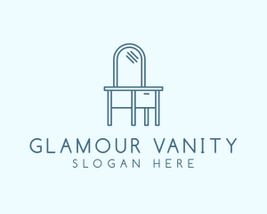 Vanity - Dresser Mirror Furniture logo design