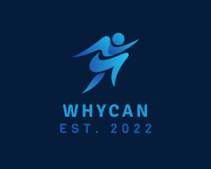 Marathon - Human Athlete Marathon logo design