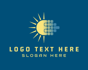 Sunlight - Solar Power Panel logo design