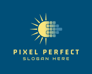 Solar Power Panel logo design