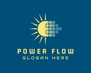 Solar Power Panel logo design