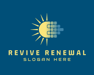 Solar Power Panel logo design