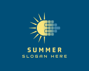 Solar Power Panel logo design