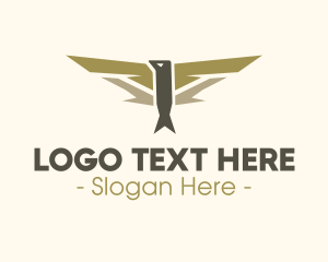Airforce - Pilot Bird Badge logo design