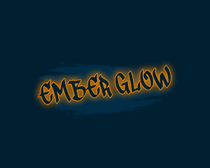 Glowing Graffiti Wordmark logo design