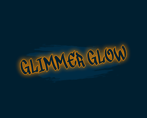 Glowing Graffiti Wordmark logo design