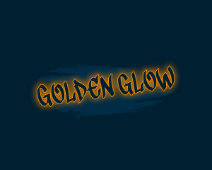 Glowing Graffiti Wordmark logo design