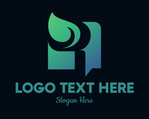 Harvest - Green Gradient Letter R logo design