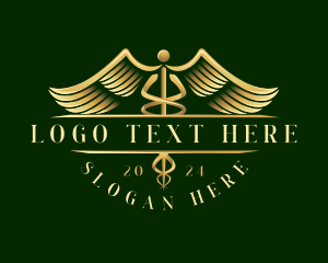 Physician - Medical Healthcare Caduceus logo design