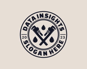 Drainage Pipe Wrench logo design