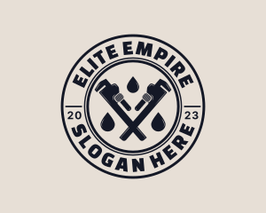 Drainage Pipe Wrench logo design