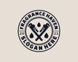 Drainage Pipe Wrench logo design