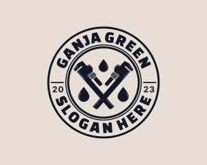 Drainage Pipe Wrench logo design