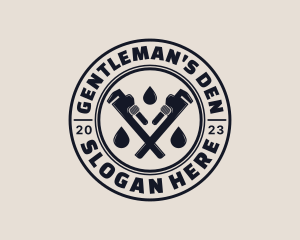 Drainage Pipe Wrench logo design