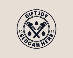 Drainage Pipe Wrench logo design