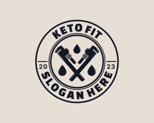 Drainage Pipe Wrench logo design