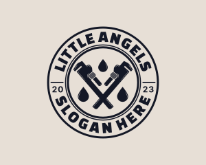 Drainage Pipe Wrench logo design