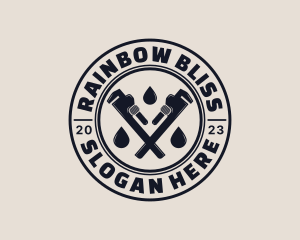 Drainage Pipe Wrench logo design