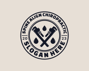 Drainage Pipe Wrench logo design