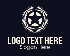 Circle - Star Burst Circle logo design