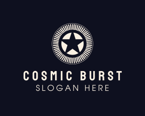 Star Burst Circle logo design