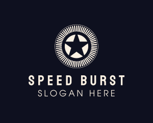 Star Burst Circle logo design