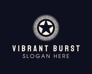 Star Burst Circle logo design