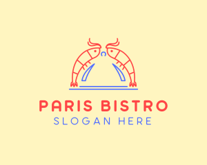 Shrimp Cloche Restaurant logo design