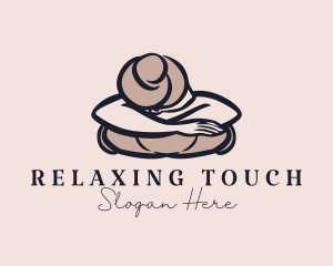 Massage - Woman Body Massage logo design