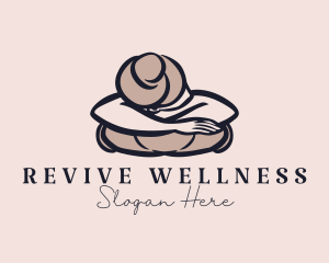 Rejuvenating - Woman Body Massage logo design