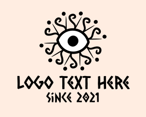 Ethnic - Mythical Tarot Eye logo design