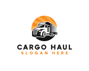 Truck Transport Moving logo design