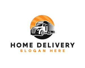 Truck Transport Moving logo design