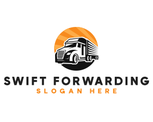 Truck Transport Moving logo design