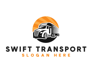 Truck Transport Moving logo design