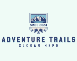 Mountain Hiking Travel logo design