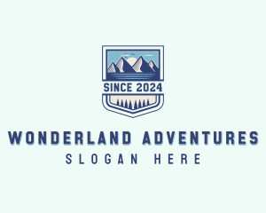 Mountain Hiking Travel logo design