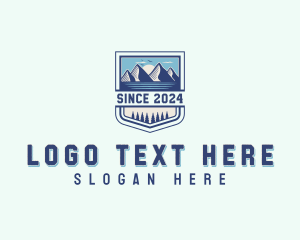 Mountaineer - Mountain Hiking Travel logo design