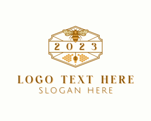 Natural - Natural Honey Bee logo design