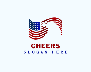 United States - Eagle American Flag logo design