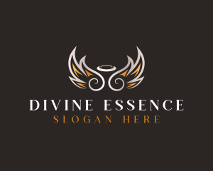 Divine - Holy Halo Wings logo design