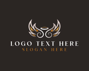 Religious - Holy Halo Wings logo design