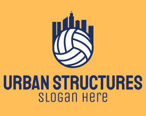 Buildings - Volleyball Building City logo design