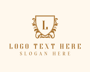 Luxury - Golden Shield Boutique logo design