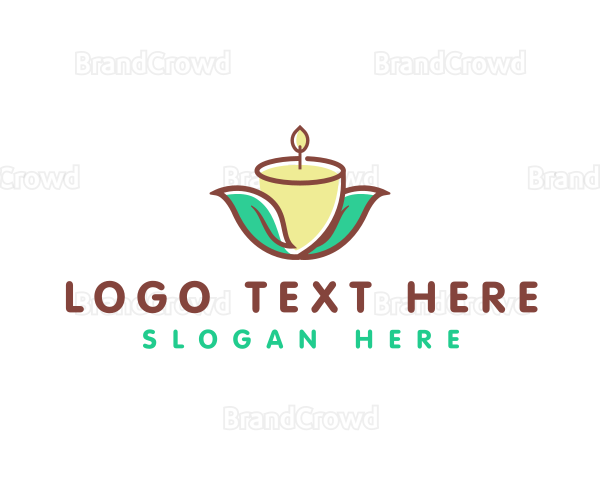 Candle Wax Leaf Logo