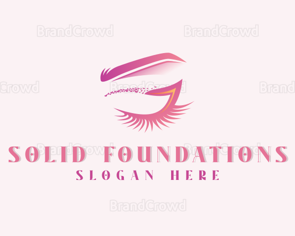 Makeup Artist Eyelashes Beautician Logo