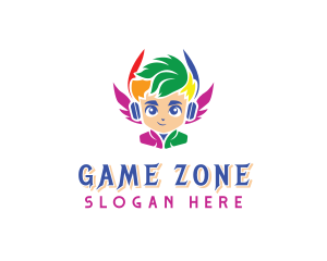 LGBT Wings Gamer logo design