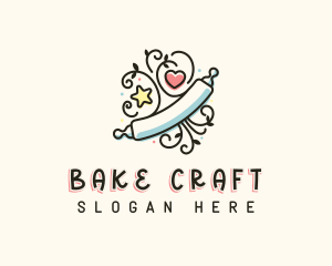 Baking Rolling Pin logo design