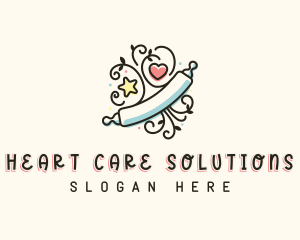 Baking Rolling Pin logo design