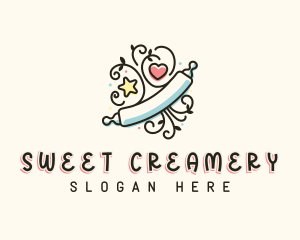 Baking Rolling Pin logo design